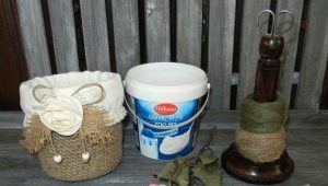 How to make a flower pot from a mayonnaise bucket?