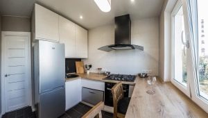 La cocina es de 5 metros cuadrados. m en Jruschov: diseño, diseño y organización del espacio