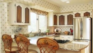 Provence-style wallpaper for the kitchen: original ideas and solutions