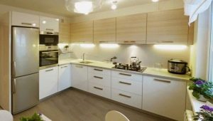 Features of light corner kitchens