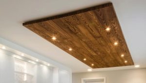 Ceiling in the kitchen: original finishes