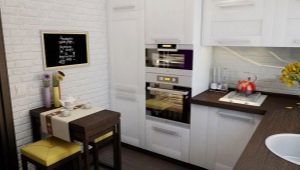 Cocinas pequeñas modernas: opciones de diseño y ejemplos en el interior.