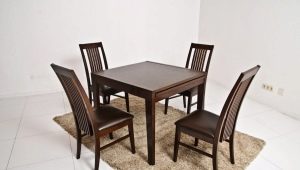Wooden tables for the kitchen: types and selection rules