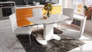 Dimenzije kuhinjskih stolova: prihvaćeni standardi, preporuke za izbor i proračun