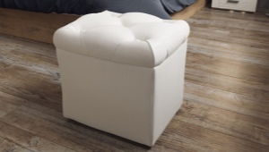 Poufs with a storage box: varieties and secrets of choice