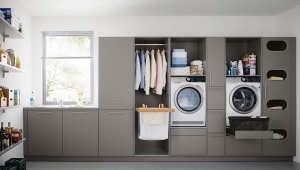 Domácí prádelna: vlastnosti uspořádání a příklady designu