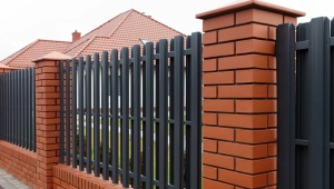 Metal picket fences: device, types and installation rules