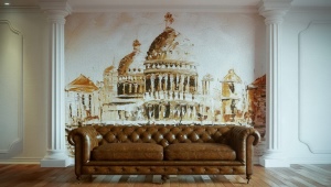 Frescoes on the walls - original interior decor