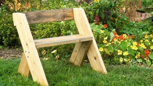 我们用木板做长凳