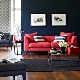 Red sofas