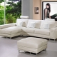 White corner sofas