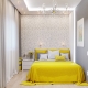 Design della camera da letto con una superficie di 16 mq. m