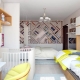 We combine a bedroom for parents and a children's area in one room