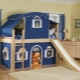 Bunk bed-house in the interior of the nursery