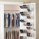 Ideas for storing shoes in a closet