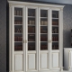 Bookcase with glass doors: choice and design