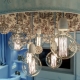 Chandeliers with fabric shades