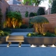 Trees, shrubs and flowers in landscape design