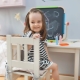 Children's tables with a high chair