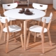 Round tables from Ikea in the interior