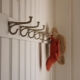 Hooks for clothes in the hallway - an important design element