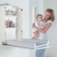 Wall-mounted changing table - saving space in the nursery
