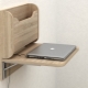 Wall-mounted folding tables