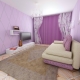 We select curtains for lilac wallpaper