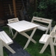 Opklapbare houten tafel voor zomerhuisjes en thuis: functionaliteit en comfort