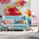 Choosing wallpaper with flowers for the living room