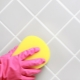 How to scrub grout from tiles?