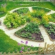 Design av en hage og en grønnsakshage på en sommerhytte
