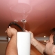 How to drain water from a stretch ceiling yourself