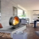 Electric fireplaces with the effect of a living flame in the interior
