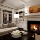 Classic fireplace in a modern interior