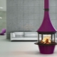 Round fireplace: examples of location in the interior