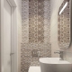 Toilet mosaic: decor ideas