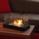 Table fireplace: an original solution for a small home