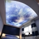 Cerul tavanului întins: idei frumoase în interior
