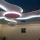 Stretch ceiling lighting with LED strip: installation features