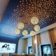 Illuminated ceiling in interior design