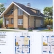 Prosjekter av et skumblokkhus med loft: finessene i romplanlegging