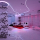 Glowing stretch ceilings: decoration and design ideas