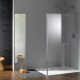 Glass shower enclosures with a pallet: varieties
