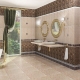 Porcelain stoneware mosaic in the interior
