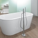 Floor-standing bath mixers: types and installation features