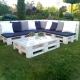 Garden furniture made of pallets: what can you do yourself?