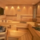 Podšívka sauny: dokončovací prvky