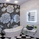 Black and white bathroom: original interior design ideas