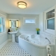 浴室内部：现代设计理念